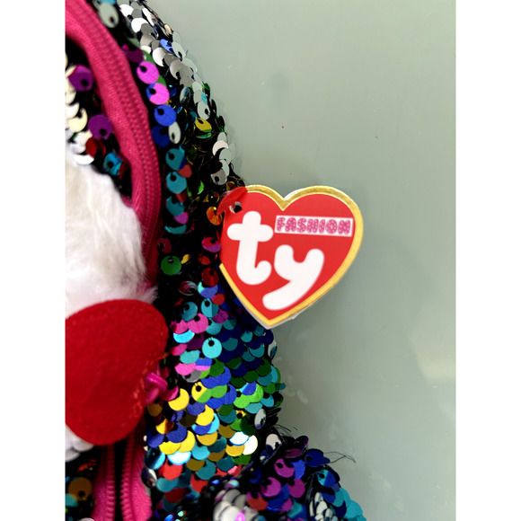 TY Flippables Sequin Owen the Owl Backpack for Kids, 10-in Tall - Picture 6 of 7